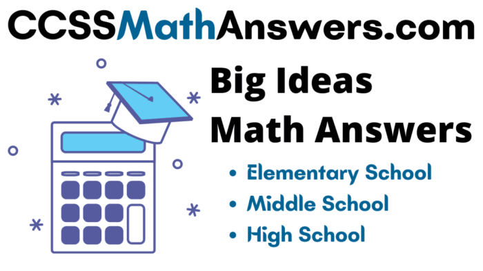 Big ideas math chapter 6 answer key