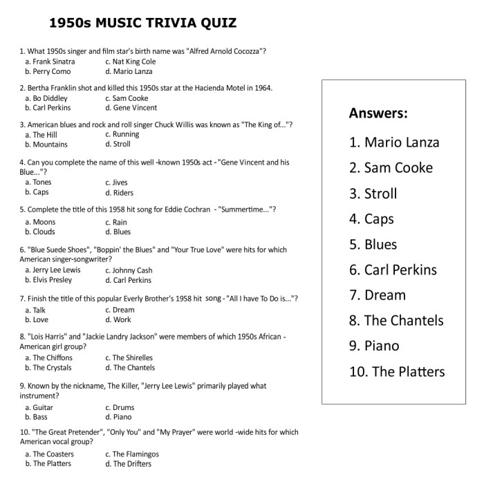 Black music trivia questions and answers