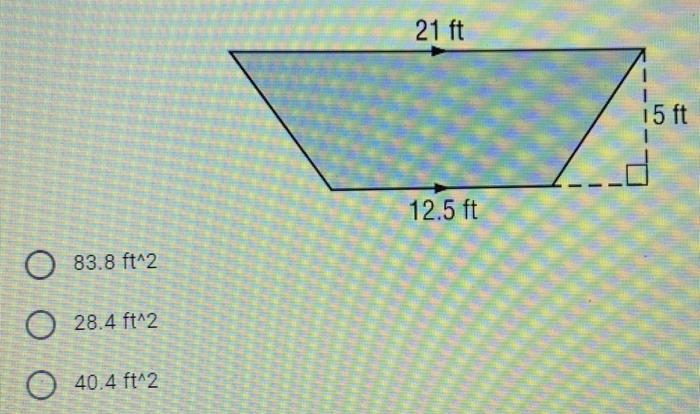 Find the area of the trapezoid to the nearest tenth