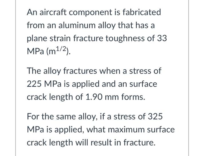 Component fabricated aircraft solved material science