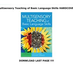 Multisensory teaching of basic language skills pdf